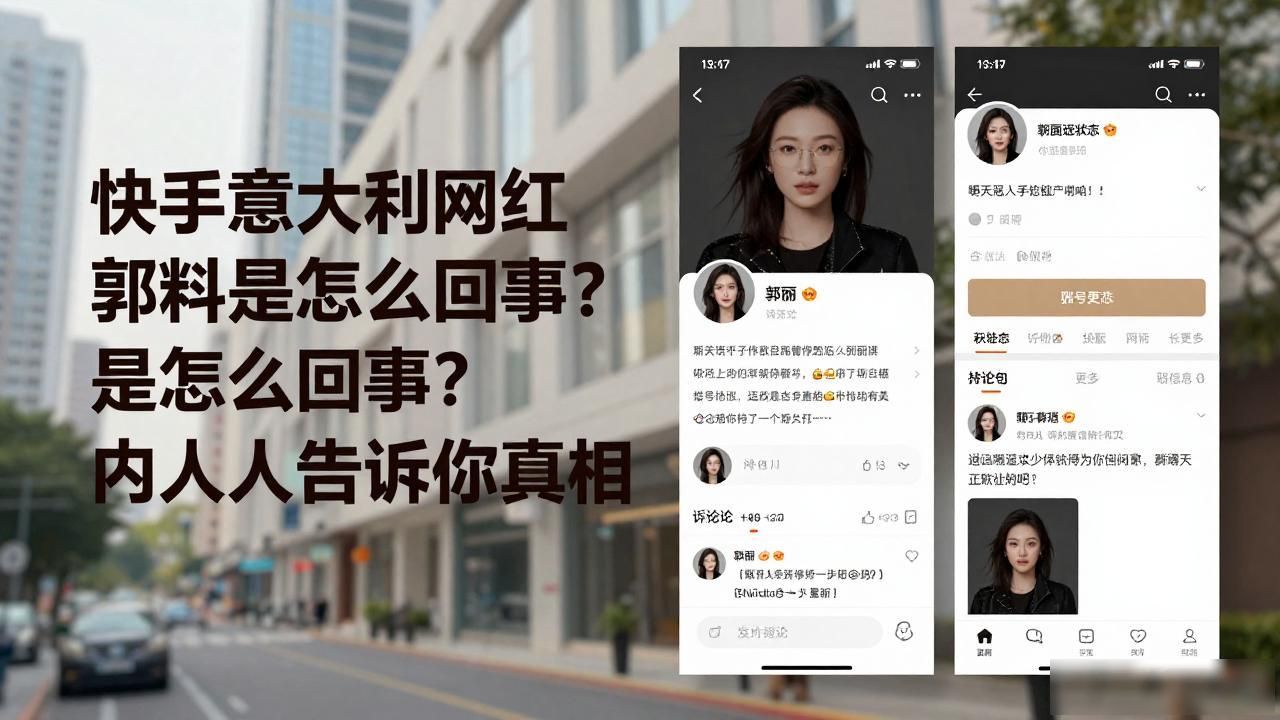 快手意大利网红郭丽黑料是怎么回事？内行人告诉你真相