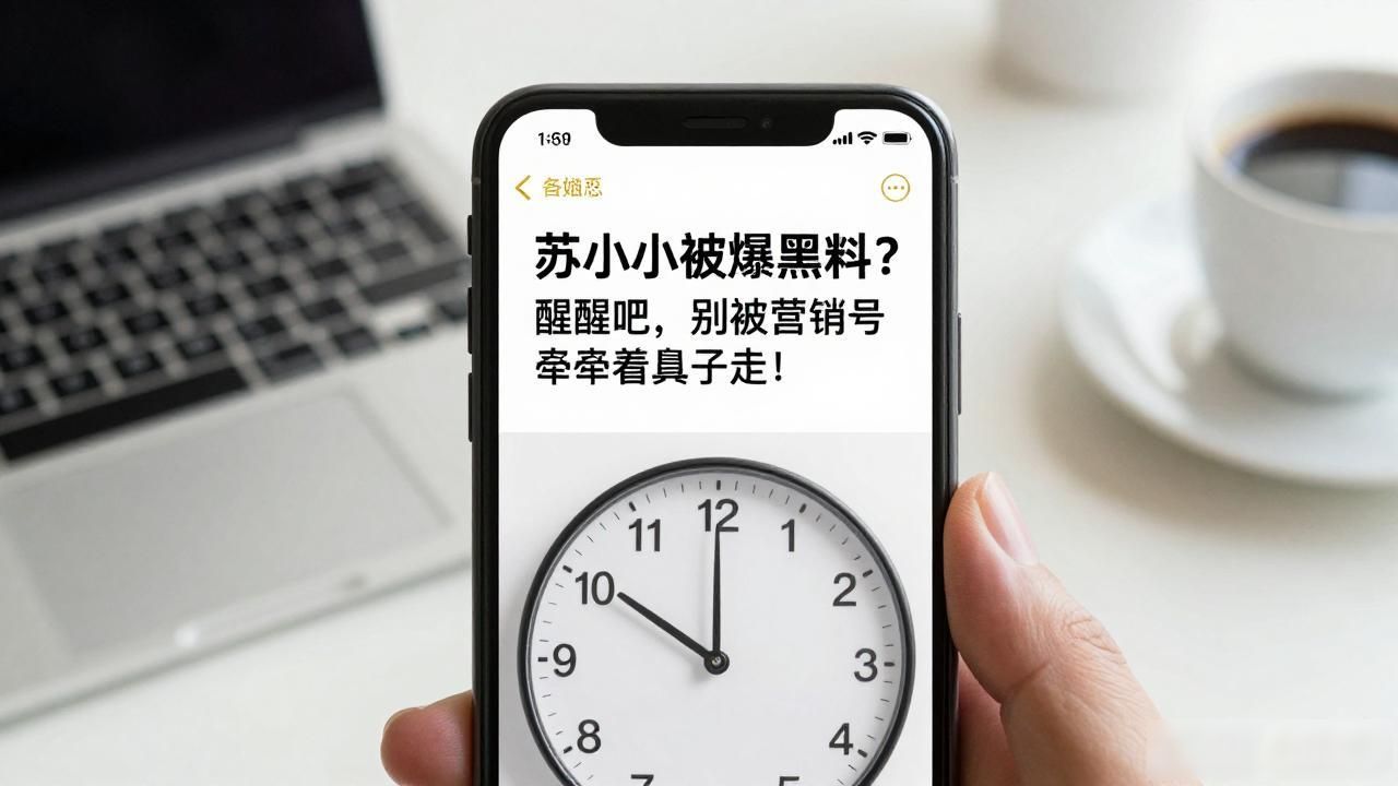 苏小小被爆黑料？醒醒吧，别被营销号牵着鼻子走！